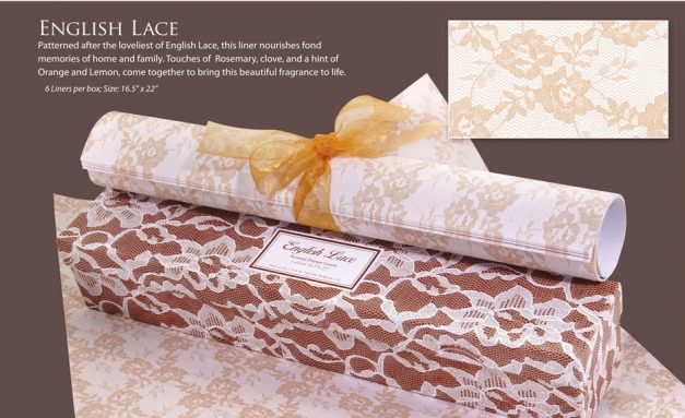 English Lace Scented Drawer Liner - Available in Canada