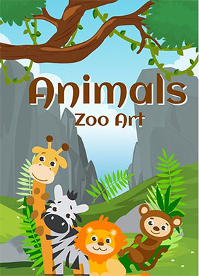 Animal Art Coloring Book