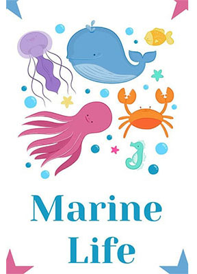 Marine Art Coloring Book